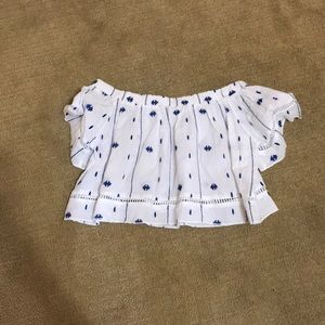 Off the shoulder crop top